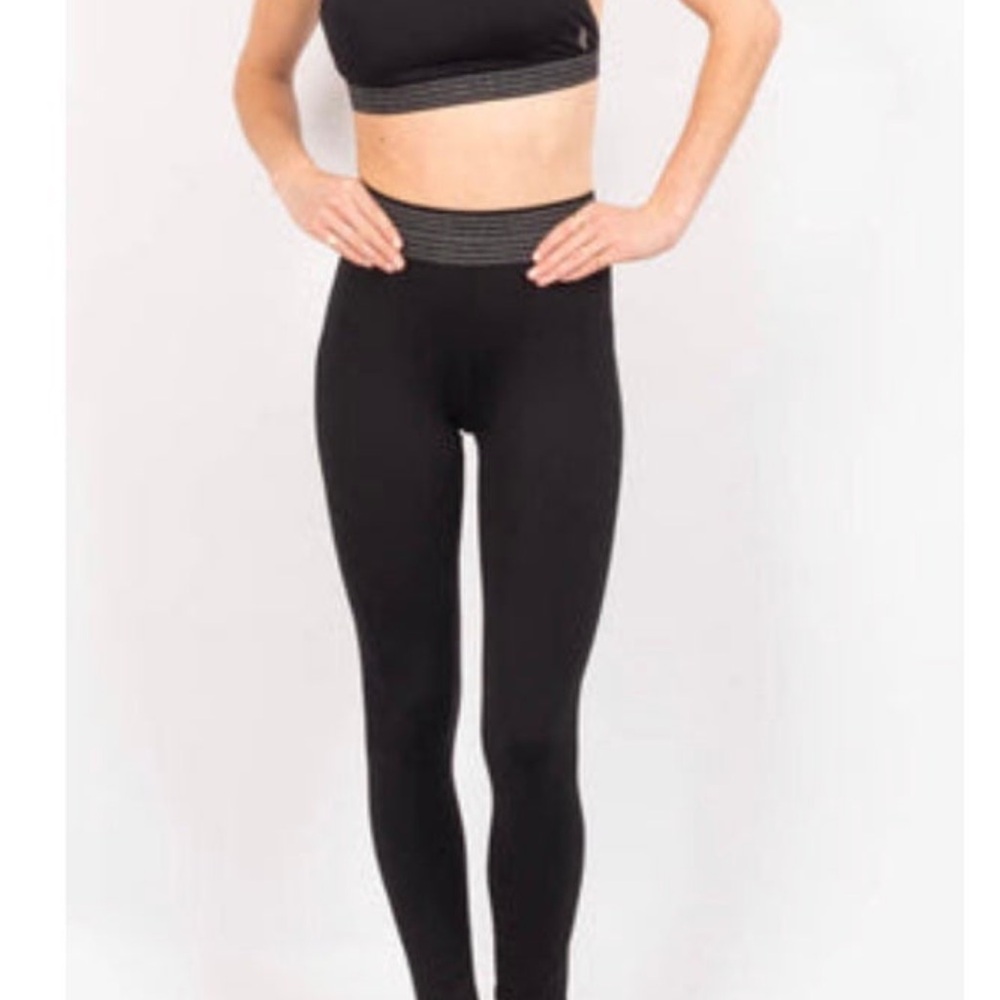 Free People Black High-Waisted Leggings
